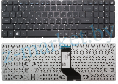 Клавиатура Acer E5-573 E5-522 E5-722 F5-571 TE69BH, черная в Гомеле, Минске, Могилеве, Витебске.