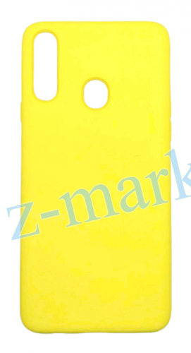 Чехол для Samsung A20S (A207F) силиконовый желтый, TPU Matte case  в Гомеле, Минске, Могилеве, Витебске.