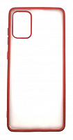 Чехол для Samsung A71, A715, Stylish Case с цветной рамкой, красный от интернет магазина z-market.by