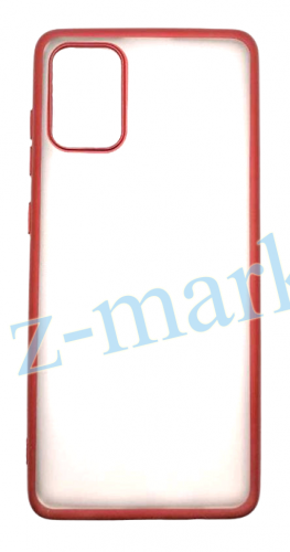 Чехол для Samsung A71, A715, Stylish Case с цветной рамкой, красный в Гомеле, Минске, Могилеве, Витебске.
