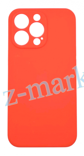 Чехол для iPhone 13 Pro Silicon Case цвет 5 (красный) с закрытой камерой и низом в Гомеле, Минске, Могилеве, Витебске.