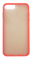 Чехол для iPhone 7 Plus, 8 Plus матовый с цветной рамкой, красный от интернет магазина z-market.by