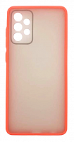 Чехол для Samsung A72, A725 матовый с цветной рамкой, красный от интернет магазина z-market.by