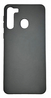 Чехол для Samsung A21, A215F, Silicon Case чёрный от интернет магазина z-market.by