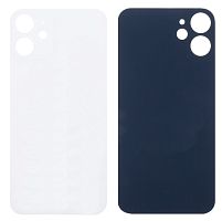 Задняя крышка для iPhone 12 mini (широкий вырез под камеру, логотип) белая от интернет магазина z-market.by