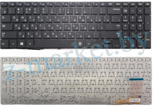 Клавиатура Samsung 370R4E 370R5E 15.6" np510r5e без рамки Черная в Гомеле, Минске, Могилеве, Витебске.