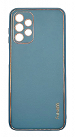 Чехол для Samsung A13, A135F, экокожа, матовый, синий от интернет магазина z-market.by