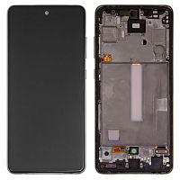 Модуль для Samsung A525F (A52), A528B (A52S) OLED 1:1, (дисплей с тачскрном в раме), черный от интернет магазина z-market.by