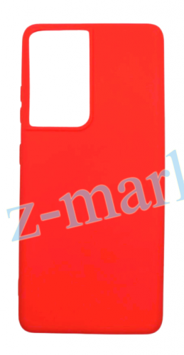 Чехол для Samsung Galaxy S21 ULTRA, G998 силиконовый красный, TPU Matte Case в Гомеле, Минске, Могилеве, Витебске.
