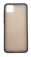 Чехол для Huawei Y5P 2020, Honor 9S матовый с цветной рамкой, черный от интернет магазина z-market.by