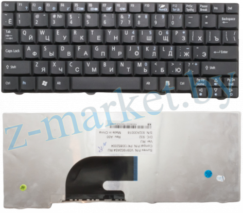 Клавиатура Acer D250 A110L A110X A150 ZG5 черная в Гомеле, Минске, Могилеве, Витебске.