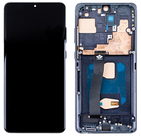 Модуль для Samsung G988, G988B (S20 Ultra), OLED Full Size, (дисплей с тачскрином в раме), черный от интернет магазина z-market.by