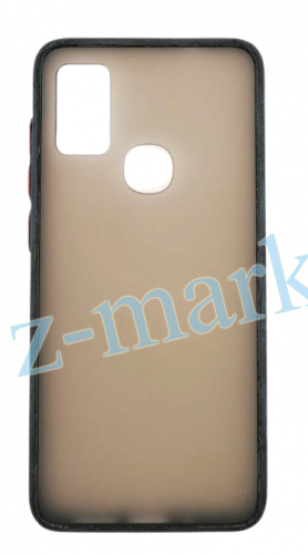 Чехол для Samsung M51, M515F SHELL, матовый с цветной рамкой, чёрный в Гомеле, Минске, Могилеве, Витебске.