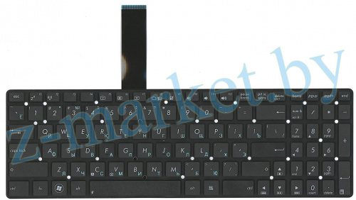 Клавиатура Asus K55 X501 A55 U57 черная контакты на себя в Гомеле, Минске, Могилеве, Витебске.