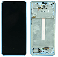 Модуль для Samsung A336, A336B (A33 5G) оригинал (SP), (дисплей с тачскрином в раме), синий от интернет магазина z-market.by
