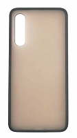 Чехол для Xiaomi Mi 9, Mi 9 Lite матовый с цветной рамкой, чёрный от интернет магазина z-market.by