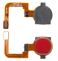 Шлейф для Realme C3 (RMX2020) сканер отпечатка пальцев Красный. от интернет магазина z-market.by