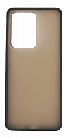Чехол для Samsung Galaxy S20 Ultra, G988, S11 Plus, SHELL, матовый, с цветной рамкой, чёрный от интернет магазина z-market.by