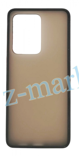Чехол для Samsung Galaxy S20 Ultra, G988, S11 Plus, SHELL, матовый, с цветной рамкой, чёрный в Гомеле, Минске, Могилеве, Витебске.