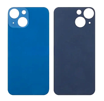 Задняя крышка для iPhone 13 mini Синий (стекло, широкий вырез под камеру, логотип). от интернет магазина z-market.by