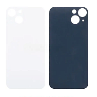 Задняя крышка для iPhone 13 Белый (стекло, широкий вырез под камеру, логотип). от интернет магазина z-market.by