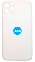 Чехол для iPhone 11 Pro Max Silicon Case цвет 6 (белый) с закрытой камерой и низом от интернет магазина z-market.by