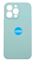 Чехол для iPhone 13 Pro Silicon Case цвет 21 (голубой) с закрытой камерой и низом от интернет магазина z-market.by