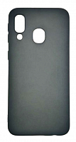 Чехол для Samsung A40, A405F силиконовый черный, TPU Matte case  от интернет магазина z-market.by