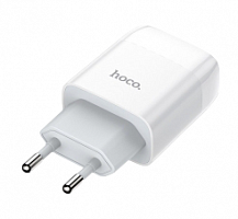 Сетевое ЗУ HOCO C73A, 2 USB, 2,4A QC3.0 Glorious (белое) от интернет магазина z-market.by