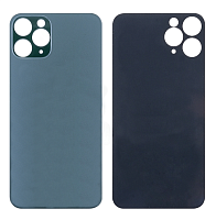 Задняя крышка для iPhone 11 PRO (широкий вырез под камеру, логотип) темно-зеленая от интернет магазина z-market.by