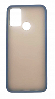 Чехол для Huawei Honor 9A матовый с цветной рамкой, синий от интернет магазина z-market.by