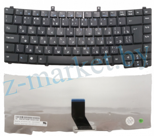 Клавиатура Acer TravelMate 2200 2300 2310 2400 2410 2420 2430 2440 2450 2480 черная в Гомеле, Минске, Могилеве, Витебске.