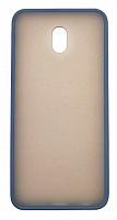 Чехол для Xiaomi Redmi 8A матовый с цветной рамкой, синий от интернет магазина z-market.by