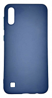 Чехол для Samsung A10, A105F, M10, M105F силиконовый синий, TPU Matte case  от интернет магазина z-market.by
