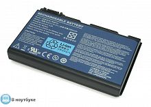 Аккумуляторная батарея для ноутбука Acer TravelMate 7520 (TM00742) 4800mAh 14.8V черная Original  (под заказ из Москвы на 06.12.2022г.!!!) (АКБ) от интернет магазина z-market.by