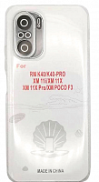Чехол для Xiaomi Poco F3, Redmi K40, K40 Pro, Mi 11i, 11X cиликон., прозрач., c закр. кам. от интернет магазина z-market.by