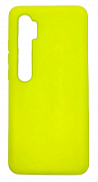 Чехол для Xiaomi Mi Note 10, Mi Note 10 Pro (2020) силиконовый ярко-зеленый, TPU Matte case от интернет магазина z-market.by