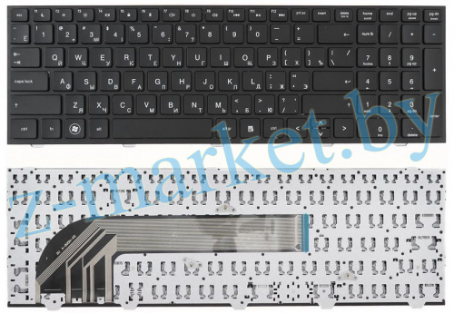 Клавиатура HP Probook 4540S, 4545S черная с рамкой в Гомеле, Минске, Могилеве, Витебске.