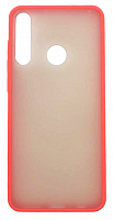 Чехол для Huawei Y6P матовый с цветной рамкой, красный от интернет магазина z-market.by