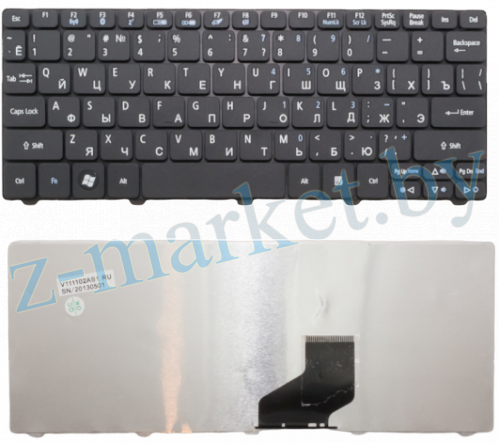 Клавиатура Acer D260 D270 D255 черная в Гомеле, Минске, Могилеве, Витебске.