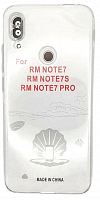 Чехол для Xiaomi Redmi Note 7, Note 7S, Note 7 Pro силиконовый, прозрач. с закрытой камерой и разъем от интернет магазина z-market.by