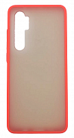 Чехол для Xiaomi Mi Note 10 Lite матовый с цветной рамкой, красный от интернет магазина z-market.by