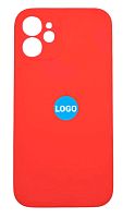 Чехол для iPhone 12 mini Silicon Case цвет 5 (красный) с закрытой камерой и низом от интернет магазина z-market.by