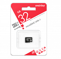Карта памяти microSDHC 32Gb SmartBuy, Class10, без адаптера от интернет магазина z-market.by
