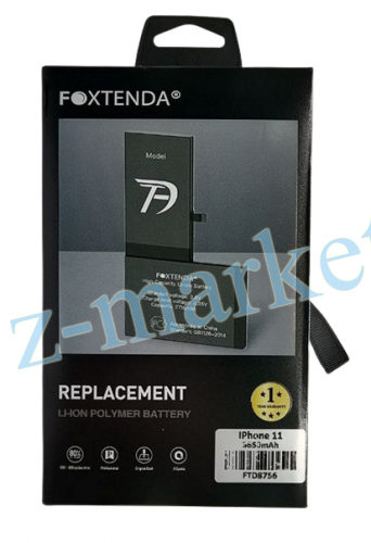 Аккумуляторная батарея Foxtenda для Apple iPhone 11, 3530mAh усиленная (в коробке) в Гомеле, Минске, Могилеве, Витебске. фото 2