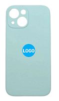 Чехол для iPhone 13 mini Silicon Case цвет 21 (голубой) с закрытой камерой и низом от интернет магазина z-market.by