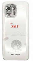 Чехол для Xiaomi Mi 11 силиконовый прозрачный с закрыми камерой и разъемом от интернет магазина z-market.by