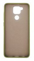 Чехол для Xiaomi Redmi Note 9, Redmi 10X 4G матовый с цветной рамкой, хакки от интернет магазина z-market.by