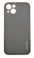 Чехол для iPhone 13, экокожа, матовый, черный от интернет магазина z-market.by