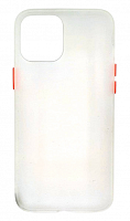 Чехол для iPhone 12 Pro Max матовый с цветной рамкой, цвет 8 (белый) от интернет магазина z-market.by